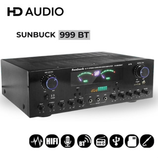  Amply Karaoke Bluetooth Sunbuck AV-999BT Công Suất 900W Âmly Gia Đình Công Suất Lớn 7 Kênh Dễ Sử Dụng BH 12 Tháng 