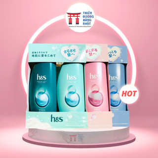 Bộ dầu gội xả sạch gàu, chăm sóc tóc HS 3 màu Nhật Bản