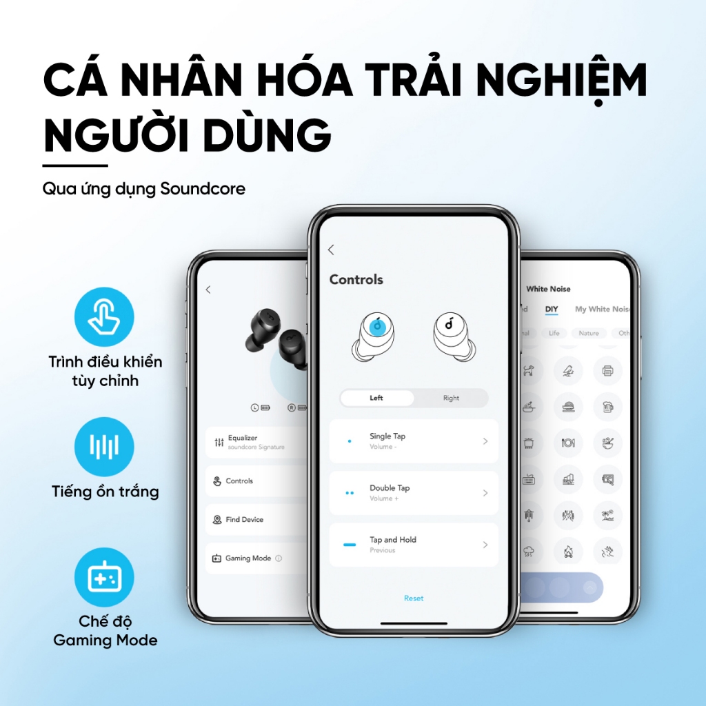 Tai nghe bluetooth không dây soundcore A20i | Nhỏ gọn | 28 giờ phát nhạc | Sạc nhanh | Tích hợp phiên dịch | BigBuy360 - bigbuy360.vn