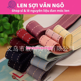  5 mét Ruy băng gân sọc giữa bản 2.5cm 