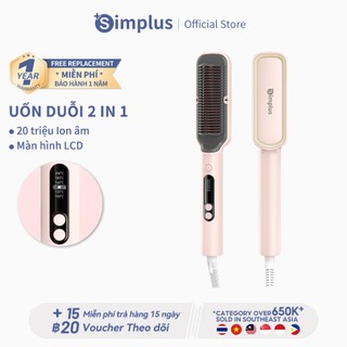 Lược điện duỗi tóc simplus ion âm 20 triệu uốn xoăn zfsh001 - bảo hành 1 năm 1 đổi 1
