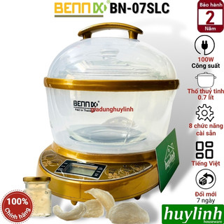Nồi chưng yến náu cách thuỷ thố thuỷ tinh Bennix BN-07SLC - 0.7 lít - Hàng chính hãng