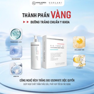 Kem ủ trắng body 1000ml USOLAB - Giúp làm trắng da toàn thân, chống nắng bật tone ngay lần đầu sử dụng