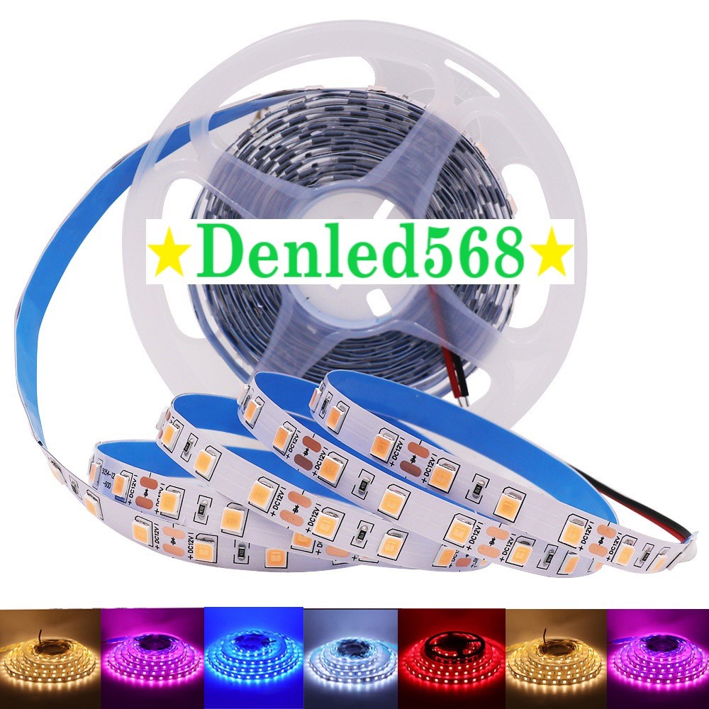  Cuộn led 5m 10m dây led dán 12V đổi màu 2835 sử dụng cho nhôm định hình led silicon dẻo 