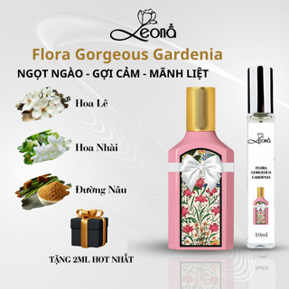   Auth - 10ml  Nước hoa nữ Leona Parfum Flora Gorgeous Gardenia nước hoa nữ ngọt ngào gợi cảm 