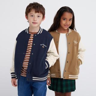 Áo khoác bomber nỉ trẻ em - tag nhật