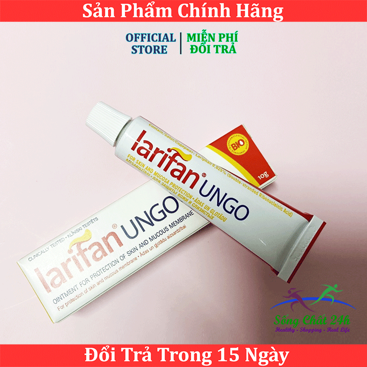 [DATE 2027] Kem bôi Larifan Ungo ngăn ngừa mụn rộp, sùi mào gà, Herpes 10g xuất xứ Châu Âu - Sống Chất 24h
