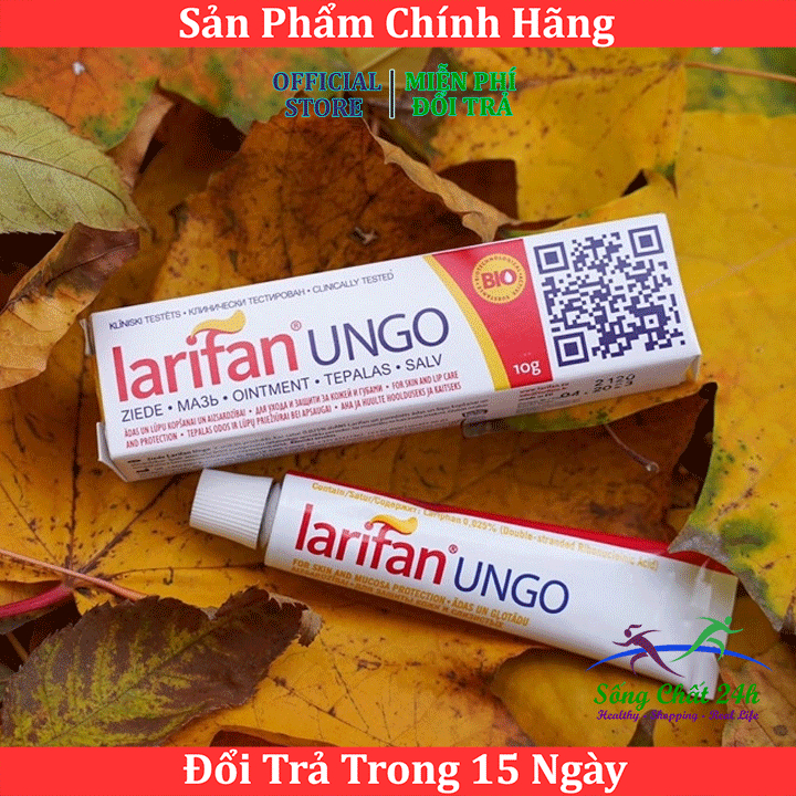 [DATE 2027] Kem bôi Larifan Ungo ngăn ngừa mụn rộp, sùi mào gà, Herpes 10g xuất xứ Châu Âu - Sống Chất 24h