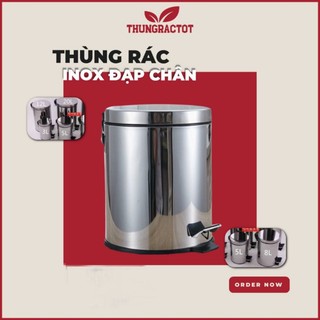 Thùng rác inox đạp chân 5L-8L-12L-20L
