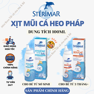 [HỎA TỐC - DATE 2026] Xịt Mũi Cá Heo Vàng Cam Sterimar Baby Cho Bé Từ Sơ Sinh Chai 100ml
