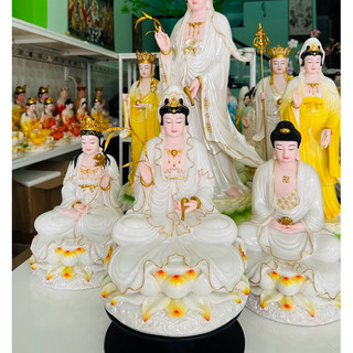 TƯỢNG PHẬT QUAN ÂM 30cm bột đá thạch anh