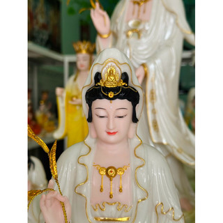 TƯỢNG PHẬT QUAN ÂM 30cm bột đá thạch anh
