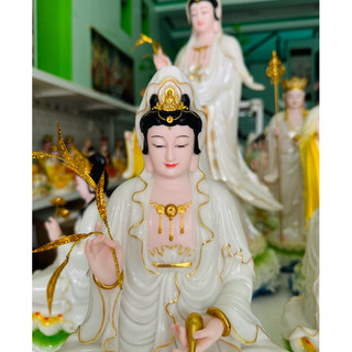 TƯỢNG PHẬT QUAN ÂM 30cm bột đá thạch anh