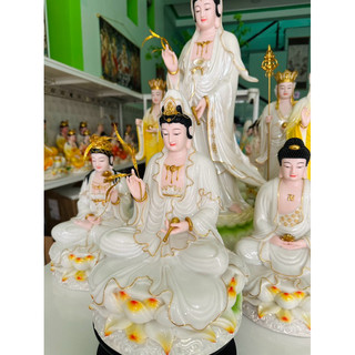 TƯỢNG PHẬT QUAN ÂM 30cm bột đá thạch anh