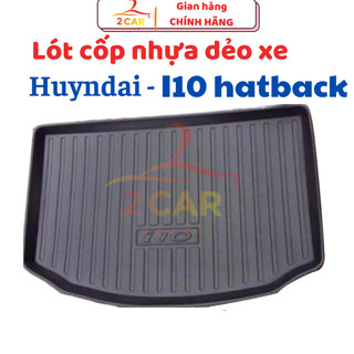 Lót cốp xe Hyundai I10 bản Hatchback 2014 - 2021, 2022,2023,2024 chất liệu nhựa dẻo không thấm nước LCN-HU006