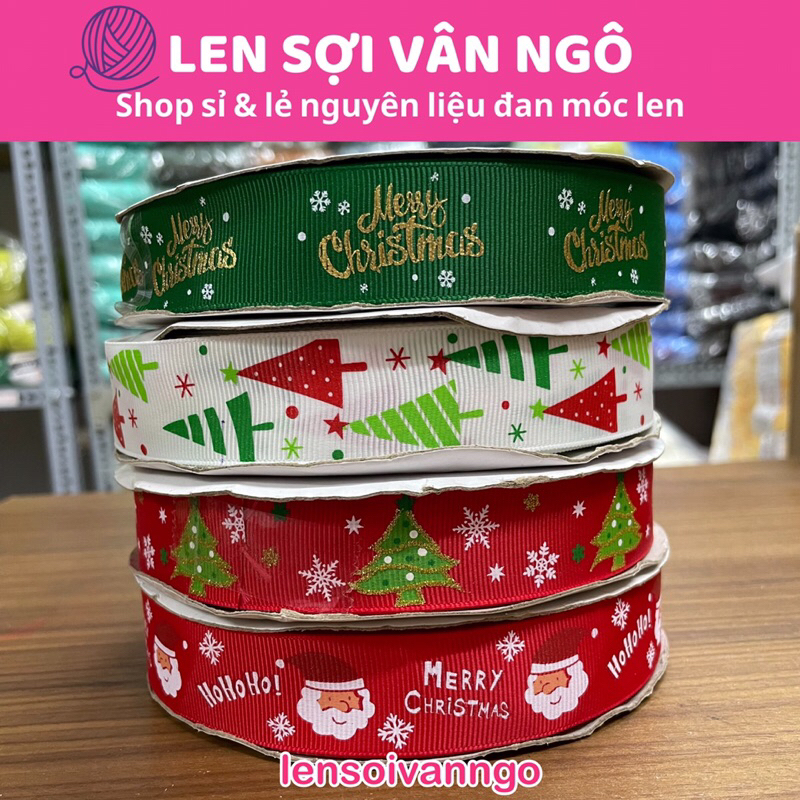 3m mét Ruy băng Noel (bản 2.5cm) (26119)
