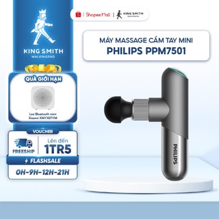 Máy massage cầm tay mini Philips PPM7501 - Nhỏ gọn, bỏ túi mang theo tiện lợi -  6 đầu matxa chuyên nghiệp