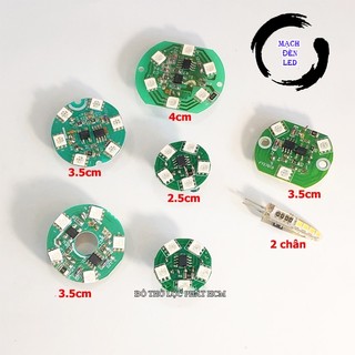  Mạch đèn led đổi màu đèn thờ pha lê và lưu ly tặng kèm dây ghi bo mạch đèn 6 loại bóng dòng điện vào 110-220v 