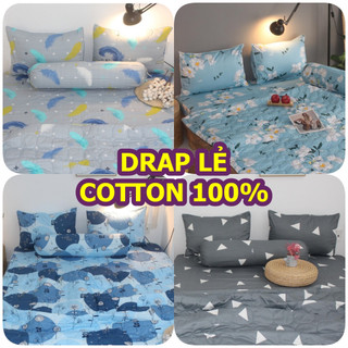 Drap lẻ cotton 100%( không áo gối) , ga trải giường cao cấp chuẩn LOGO CTY (nhiều mẫu)