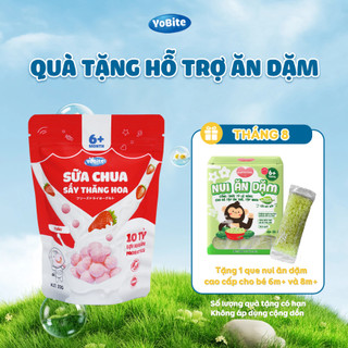Sữa chua khô ăn dặm YoBite Kids vị dâu - Hỗ trợ tiêu hóa, ngừa biếng ăn