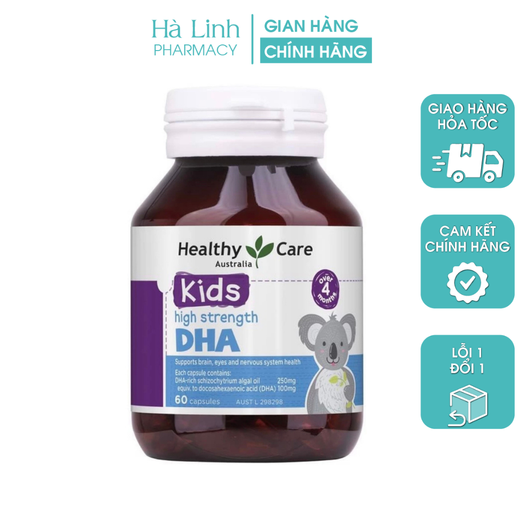 Viên uống DHA Heathy Care 60 viên hàng Nội Địa ÚC
