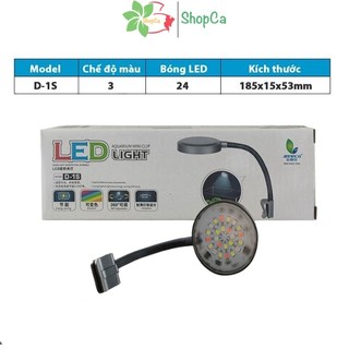 Đèn led kẹp mini Jeneca D1s kẹp miệng kính cho bể cá cảnh