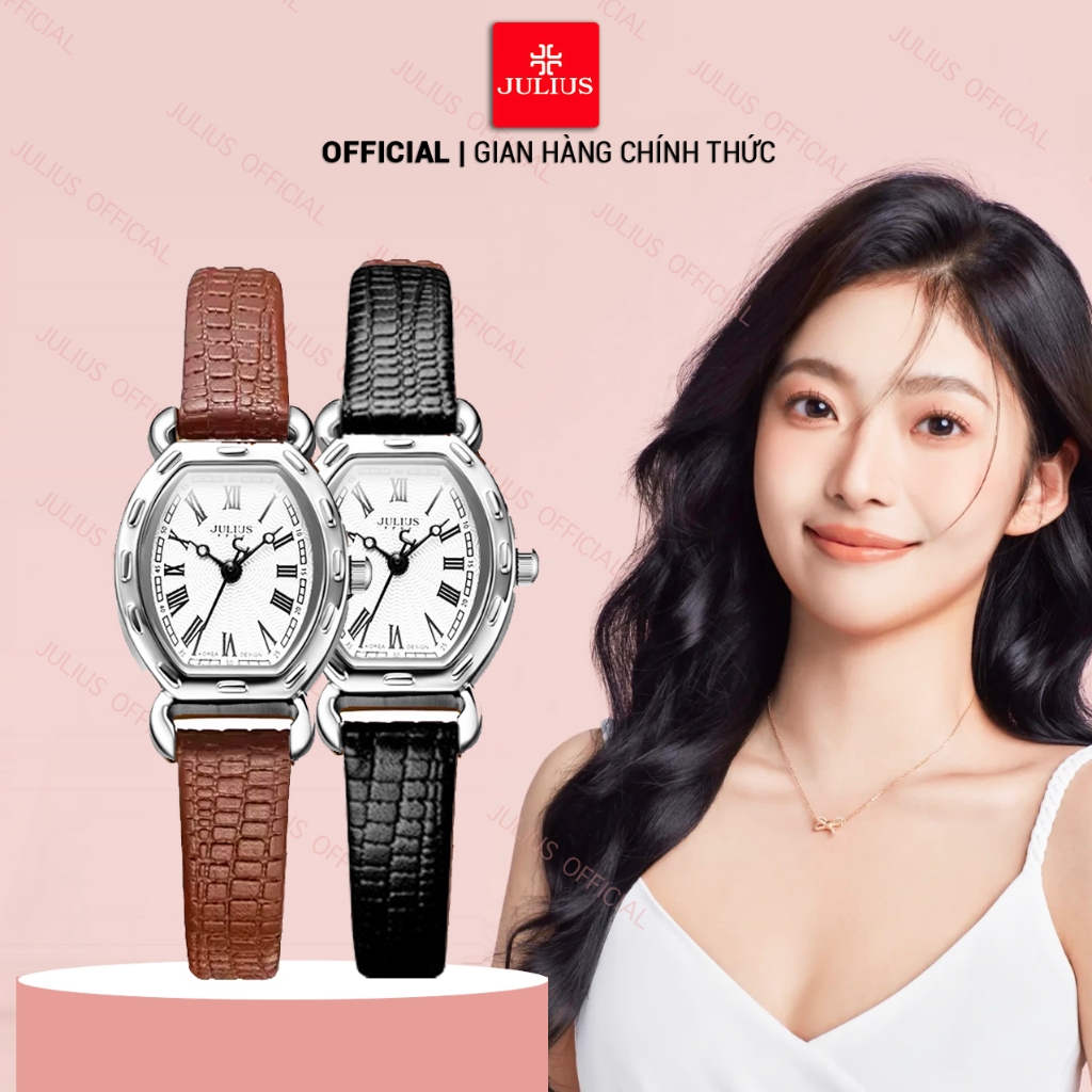 Julius đồng hồ nữ, đồng hồ đeo tay dây da JA-544 | Julius Official