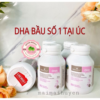 [Đủ Bill+ Tem Chemist ] DHA Bầu Nuôi Bé Thông Minh Từ Trong Bụng Mẹ Bioisland Lọ 60 Viên