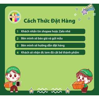 IN TEM NHÃN bế theo yêu cầu CHICHITA
