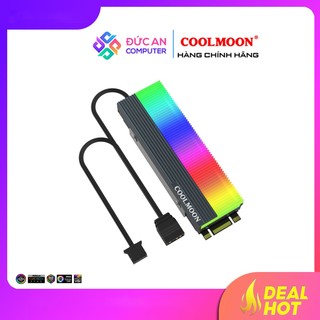 Tản Nhiệt SSD M2 Led RGB Coolmoon - Hỗ Trợ Đồng Bộ Hub Coolmoon và Mainboard
