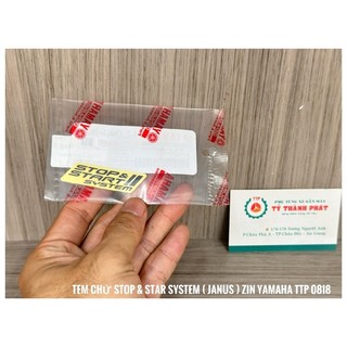 Tem chử Stop & Star System ( Janus ) ( 1 Miếng )