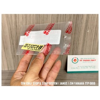Tem chử Stop & Star System ( Janus ) ( 1 Miếng )