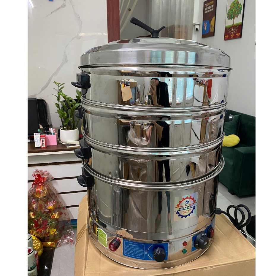 Nồi hấp, Xửng hấp đa năng đủ size 35-40-47-52cm, hấp bánh bao, bánh Flan, caramen,xôi,giò chả,.. chạy điện gia đình