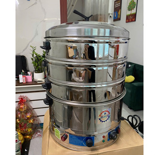 Nồi hấp, Xửng hấp đa năng đủ size 35-40-47-52cm, hấp bánh bao, bánh Flan, caramen,xôi,giò chả,.. chạy điện gia đình