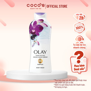 Sữa tắm Olay tươi mát dài lâu hương Hoa Lan và Quả Lý - Fresh Outlast, Soothing Orchid & Black Currant USA 650ml
