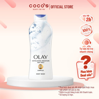 Sữa tắm Olay Body Hương Muối Biển - wash Daily Exfoliating With Sea Salts USA 650ml