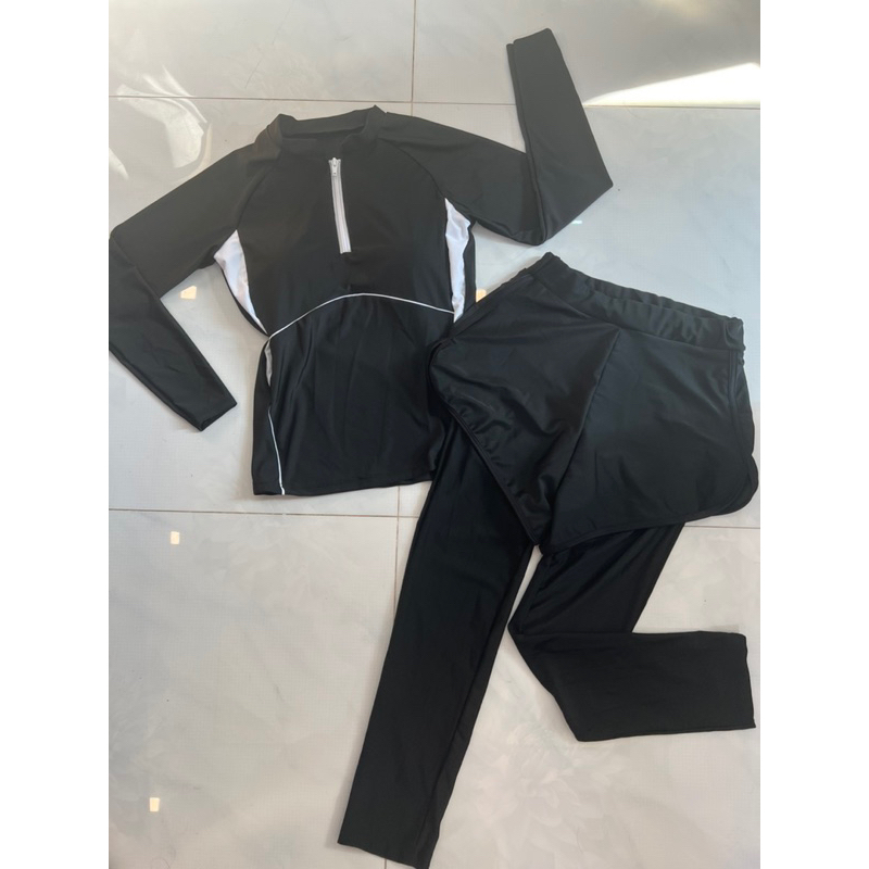 BIGSIZE M-3XL- BSTNEW Đồ bơi nữ big size kín đáo tay dài quần dài 2 lớp- Bikini đi biển che nắng thời trang- shopnabi | BigBuy360 - bigbuy360.vn