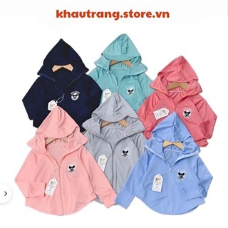 Áo chống nắng cho bé gái chất liệu vải 2 lớp thoáng mát  thấm hút mồ hôi cho bé PLSHARK
