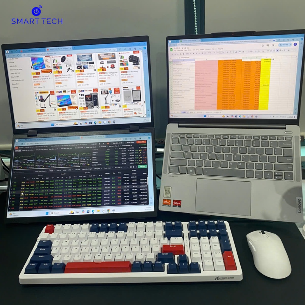 [Tặng kèm bao da] BOE Màn hình di động IPS FHD/2.5K, 60hz-144hz Type C / HDMI Portable Monitor | BigBuy360 - bigbuy360.vn