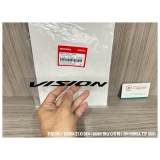 Tem chử Vision Xi Đen ( Vision 21 Bánh trước 16 ) ( 1 miếng )