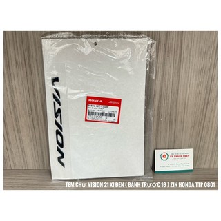 Tem chử Vision Xi Đen ( Vision 21 Bánh trước 16 ) ( 1 miếng )