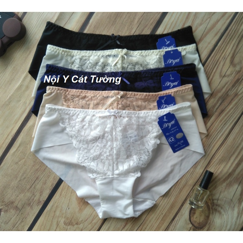 quần lót trơn phối ren Boya, quần lót nữ boya