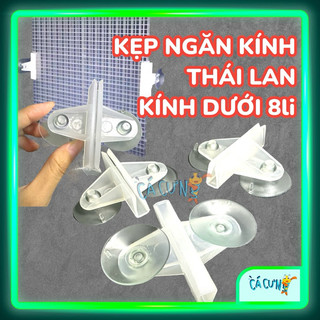 Kẹp Ngăn Kính Hồ Cá Made in Thái Lan - Hít Kính Thái ngăn bể cá (Hàng Dày Loại 1)