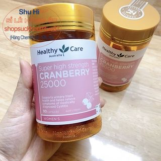 Viên uống tiết niệu, bàng quang healthy care super cranberry 25000mg 90 viên của úc