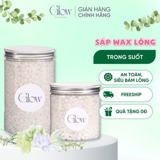  Sáp Wax Lông Nóng Trong Suốt GLOWWAXING Cao Cấp Bám Lông Tốt Hương Thơm Nhẹ Nhàng Tặng Que Phết Sáp CHE TÊN SẢN PHẨM 