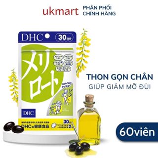 Viên uống DHC Melilot hỗ trợ thon chân, giảm tình trạng da sần vỏ cam gói 60 Viên 30 Ngày