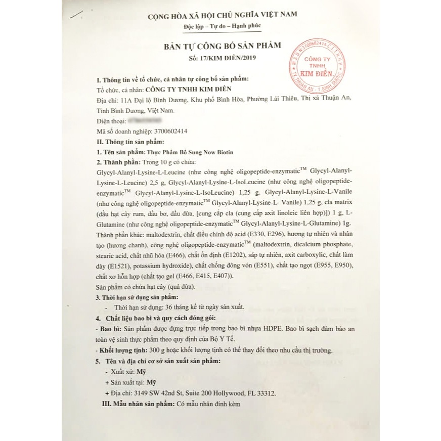 Now Vitamin B5, Biotin K ích Thí ch Mọc Tóc, Ngăn Rụng Tóc, Chắc Móng Từ Mỹ