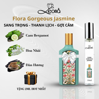   Auth - 10ml  Nước hoa nữ Leona Parfum Flora Gorgeous Jasmine nước hoa nữ sang trọng thanh lịch gợi cảm 