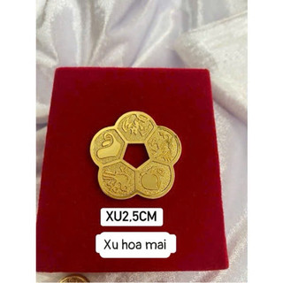 ĐồngHoa Mai kim tiền Để Ví Giữ Tiền - Nạp Phúc Chiêu Tài , Tăng Lộc , Hoá sát cho gia Chủ