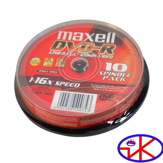 Lốc 10 cái DVD maxel/10 DVD Maxel+10 Bao xốp.